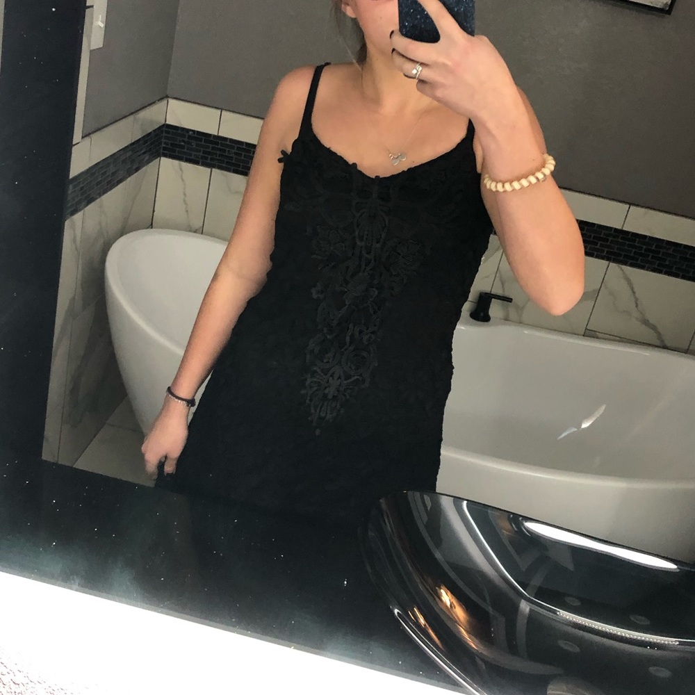 Maurice's black lace dress